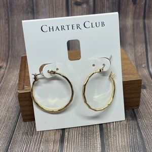 Charter Club Gold-Tone Hoop Earrings